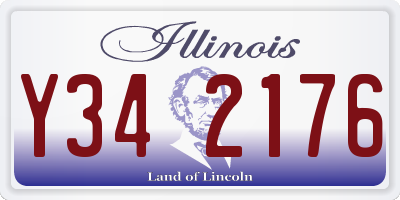 IL license plate Y342176