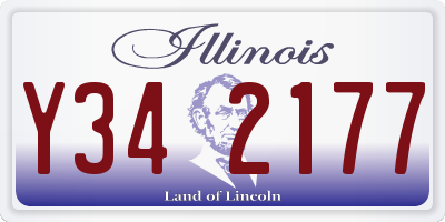 IL license plate Y342177