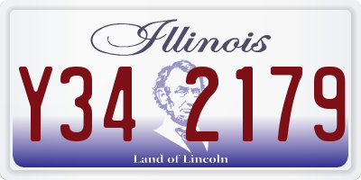 IL license plate Y342179