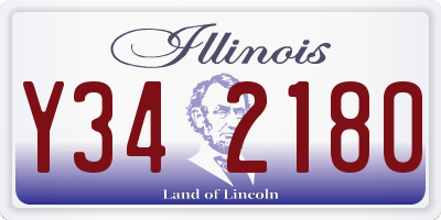 IL license plate Y342180