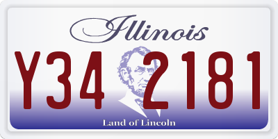 IL license plate Y342181