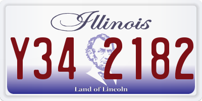 IL license plate Y342182