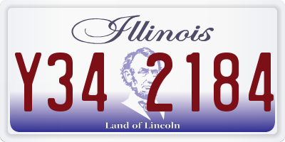 IL license plate Y342184