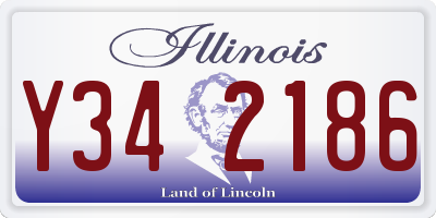 IL license plate Y342186