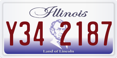 IL license plate Y342187