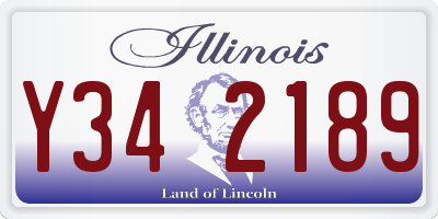 IL license plate Y342189