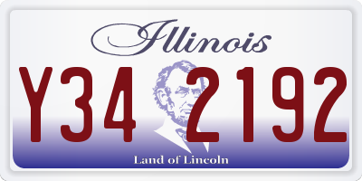 IL license plate Y342192