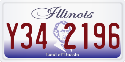 IL license plate Y342196