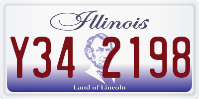 IL license plate Y342198