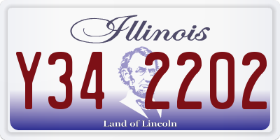 IL license plate Y342202