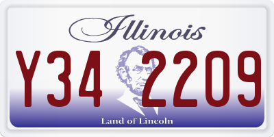 IL license plate Y342209
