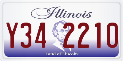 IL license plate Y342210