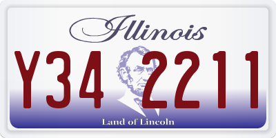 IL license plate Y342211