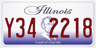 IL license plate Y342218