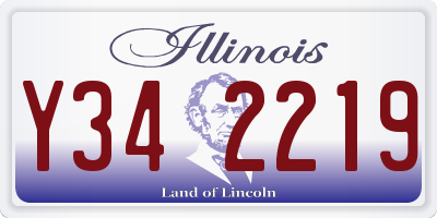 IL license plate Y342219
