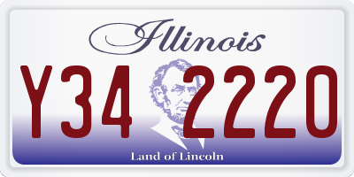 IL license plate Y342220