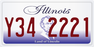 IL license plate Y342221