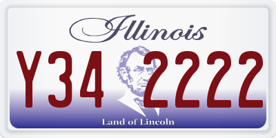 IL license plate Y342222