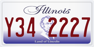 IL license plate Y342227