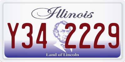 IL license plate Y342229