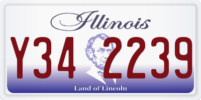 IL license plate Y342239