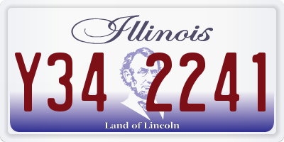 IL license plate Y342241