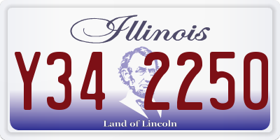 IL license plate Y342250
