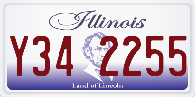 IL license plate Y342255