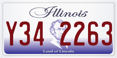IL license plate Y342263