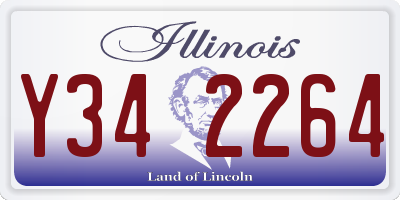 IL license plate Y342264
