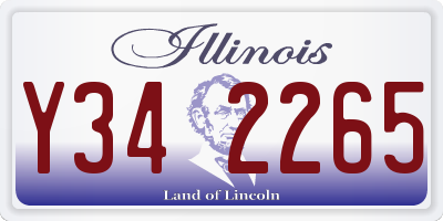 IL license plate Y342265