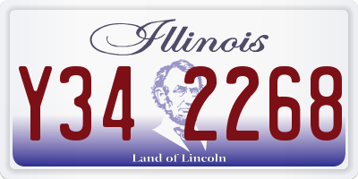 IL license plate Y342268