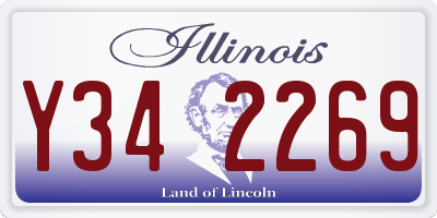 IL license plate Y342269