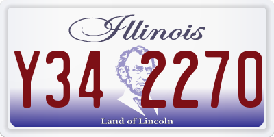 IL license plate Y342270