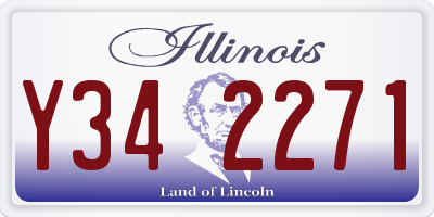 IL license plate Y342271