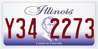 IL license plate Y342273