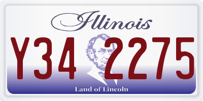 IL license plate Y342275