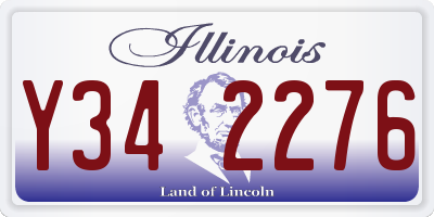 IL license plate Y342276