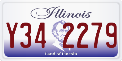 IL license plate Y342279