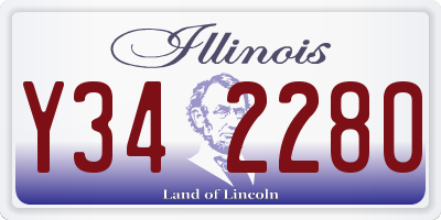 IL license plate Y342280