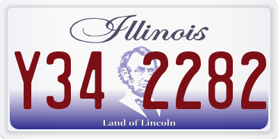 IL license plate Y342282