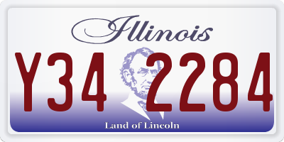 IL license plate Y342284