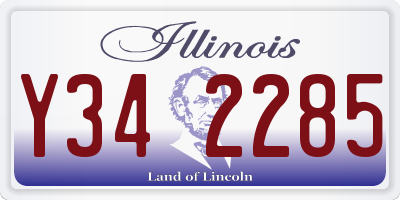 IL license plate Y342285