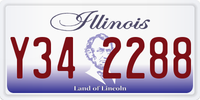 IL license plate Y342288