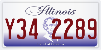 IL license plate Y342289