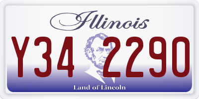 IL license plate Y342290