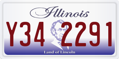 IL license plate Y342291