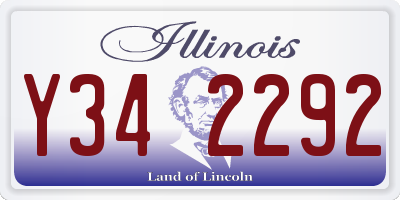 IL license plate Y342292