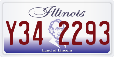 IL license plate Y342293