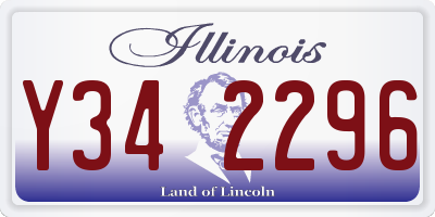 IL license plate Y342296
